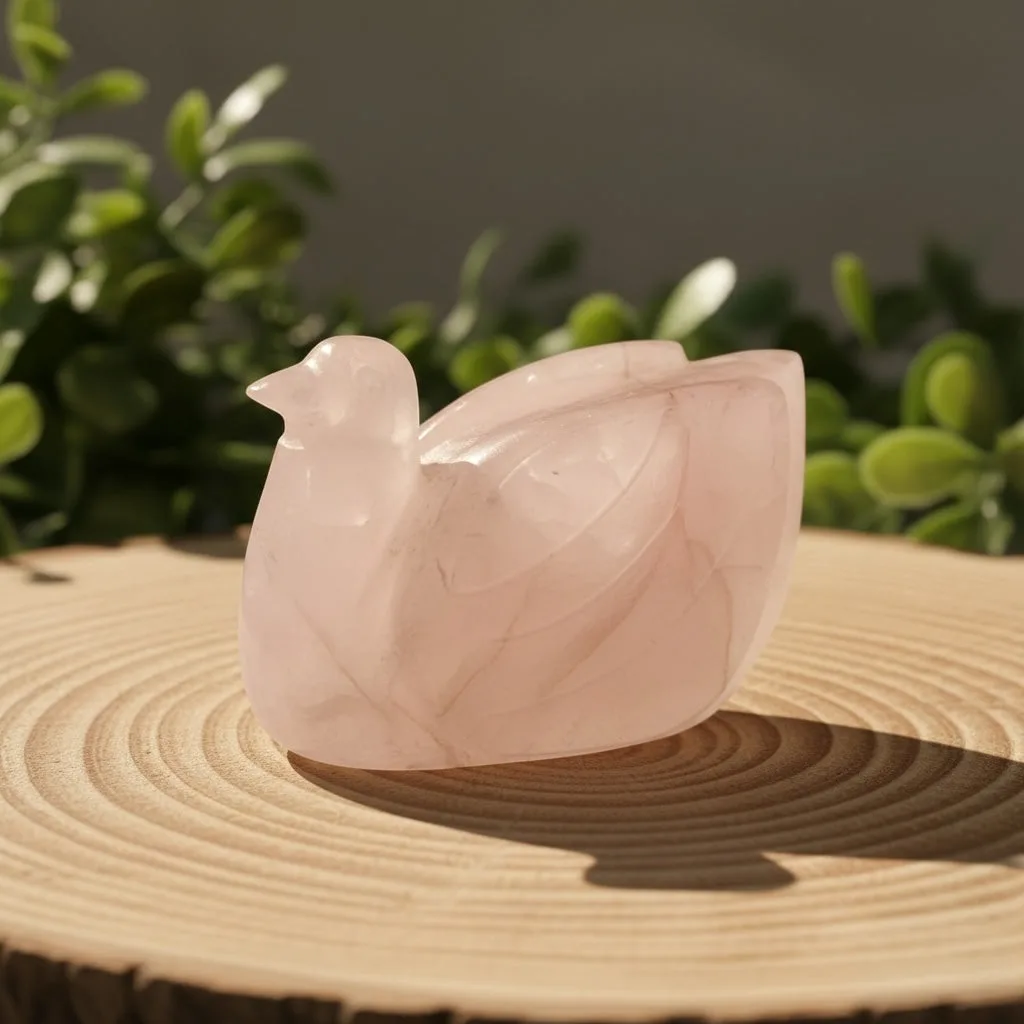 Rose Quartz Ducks