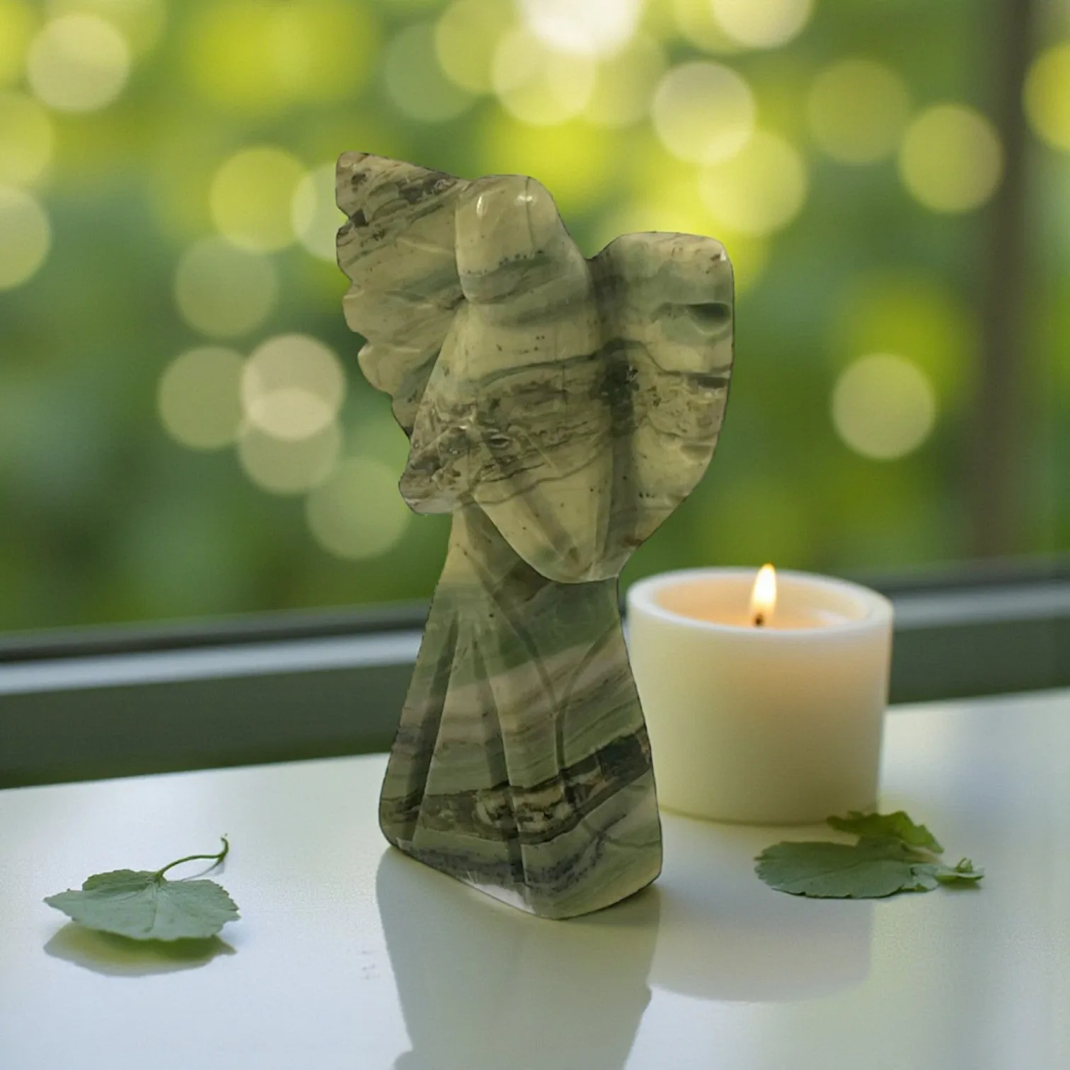 Serpentine Angel Statue