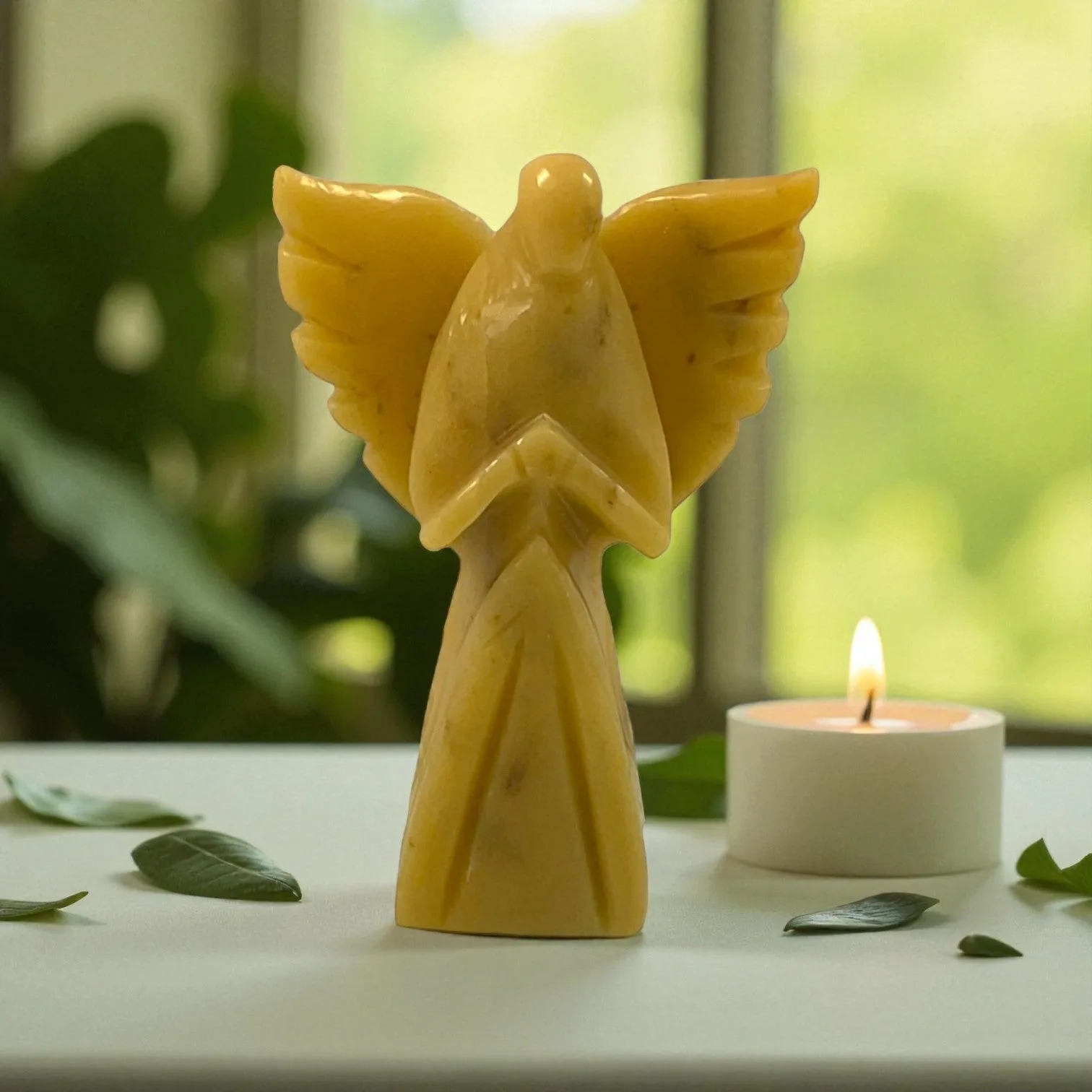 Yellow Aventurine Angel Statue