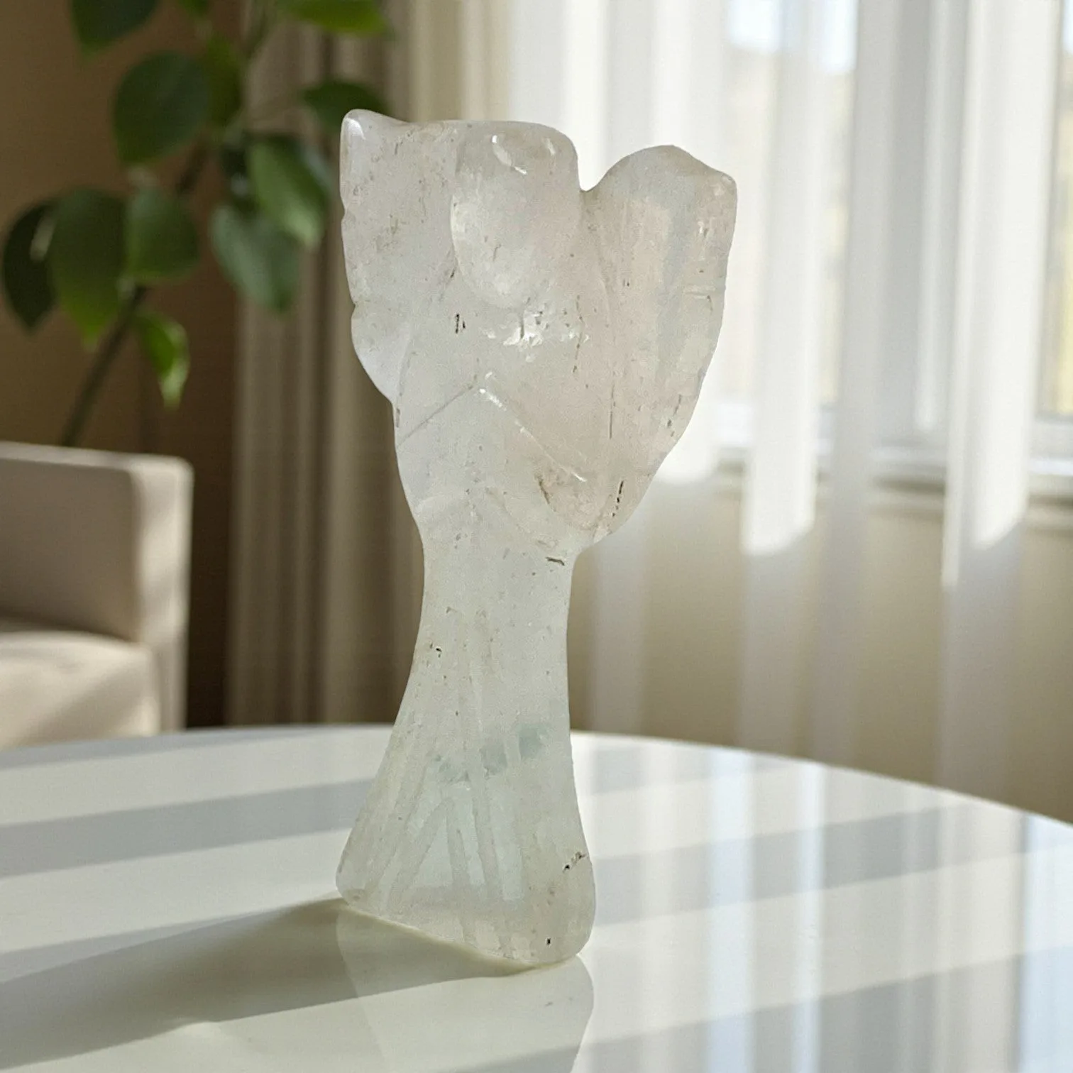 Clear Quartz Angel Statue