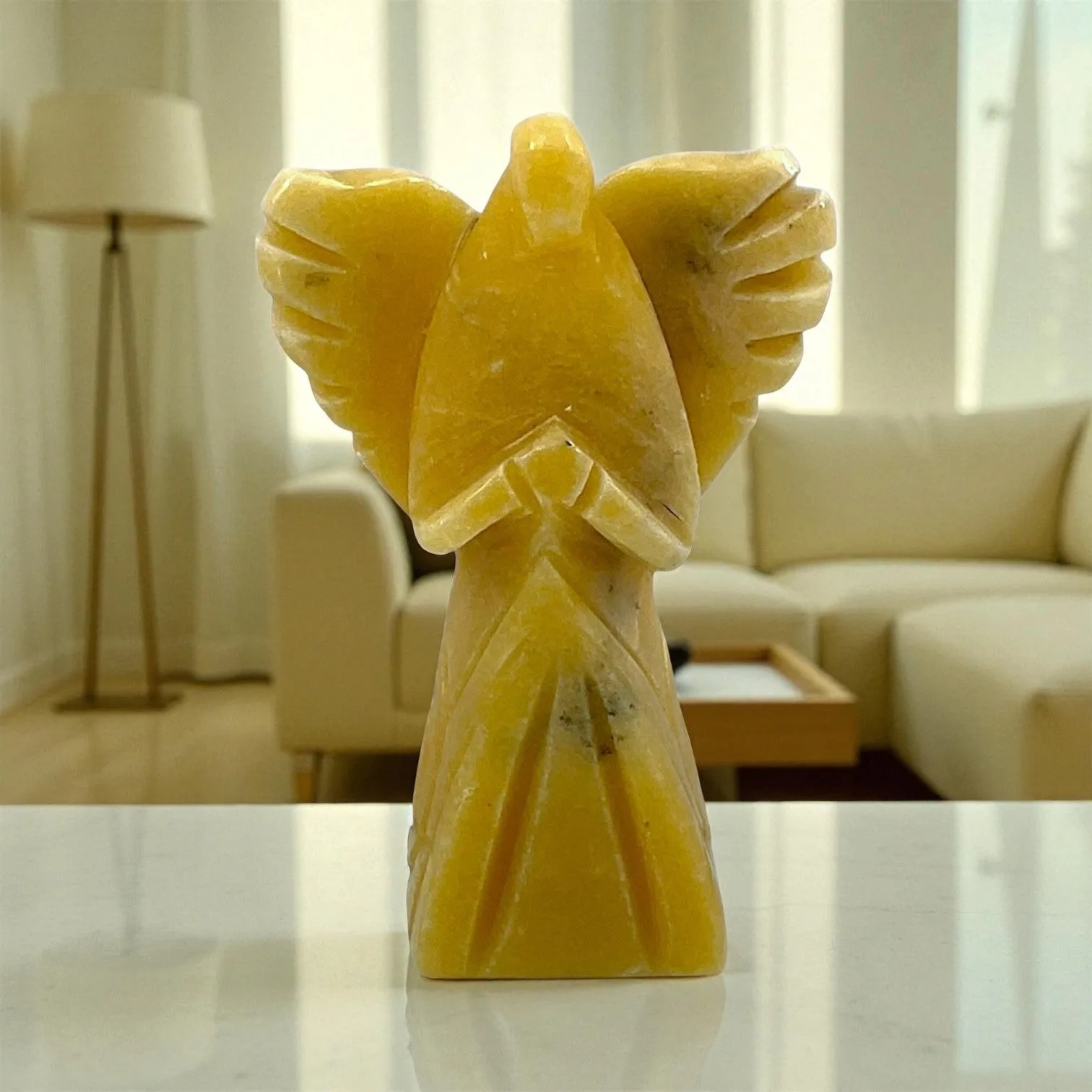 Yellow Aventurine Angel Statue