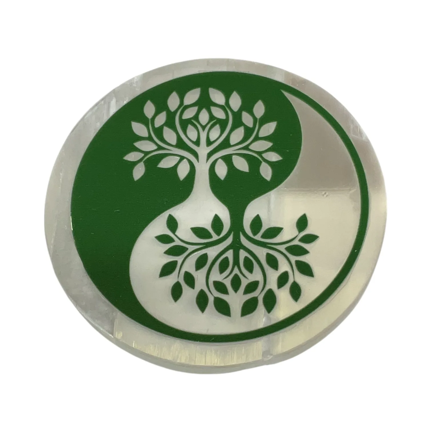 Selenite Round Charging Plate