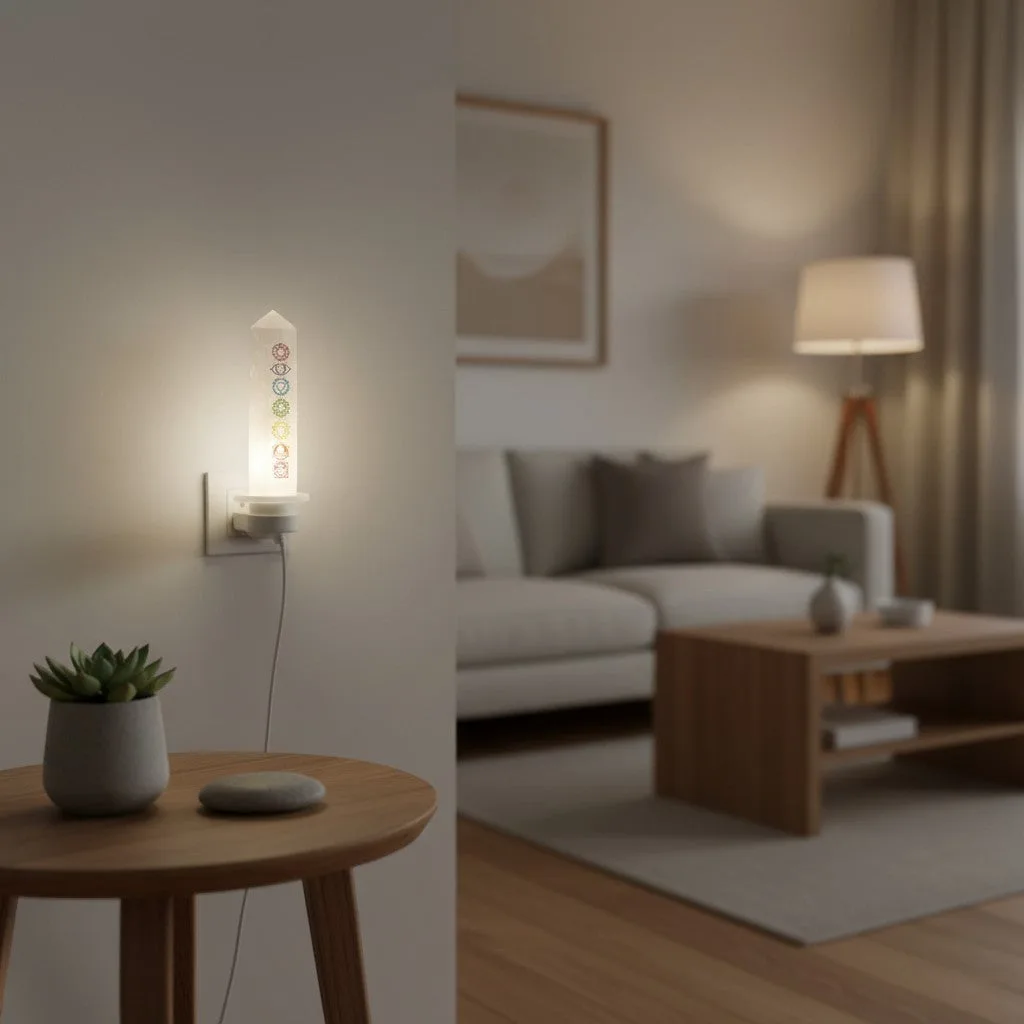 Selenite Pencil Lamp