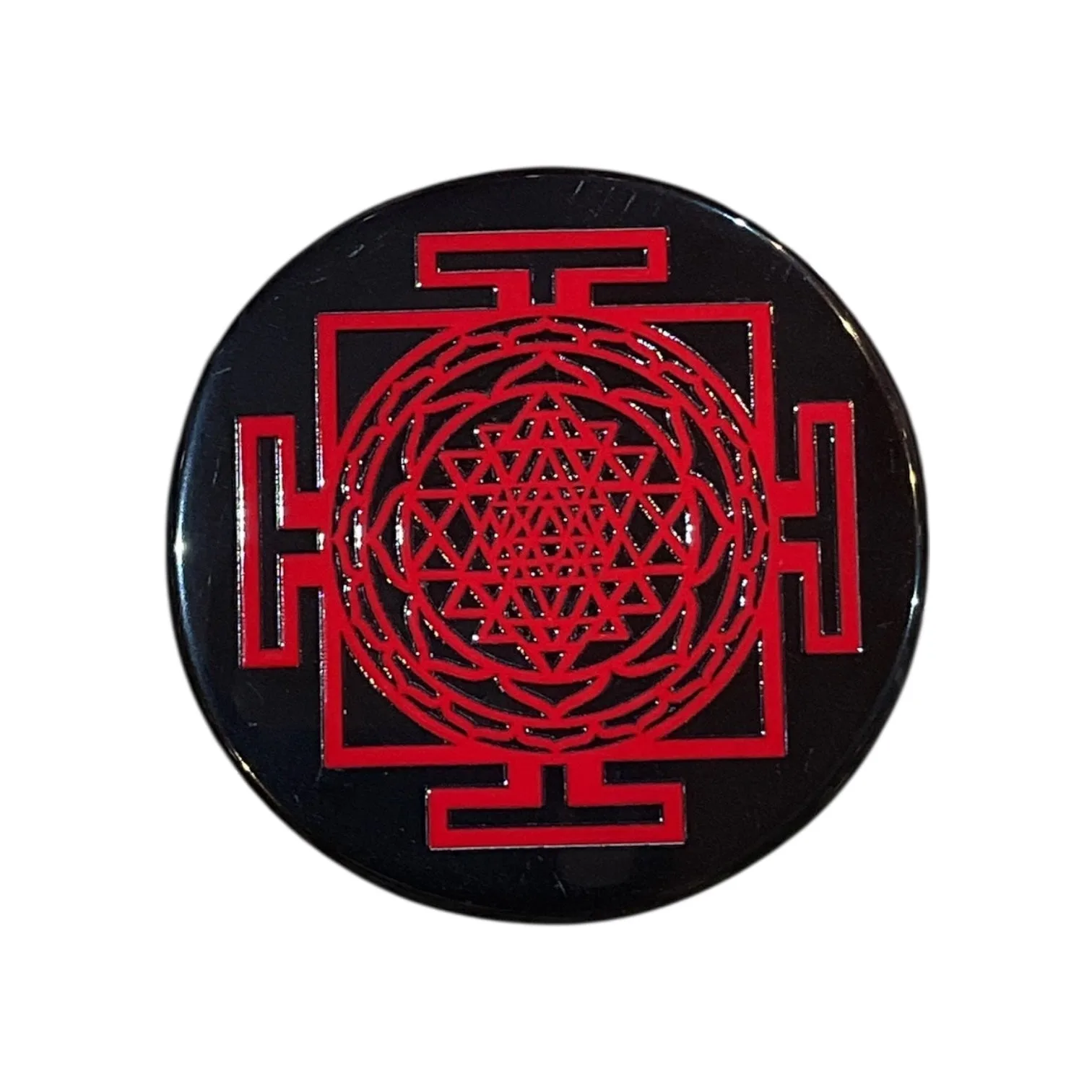 Black Agate Crystal Charging Plate