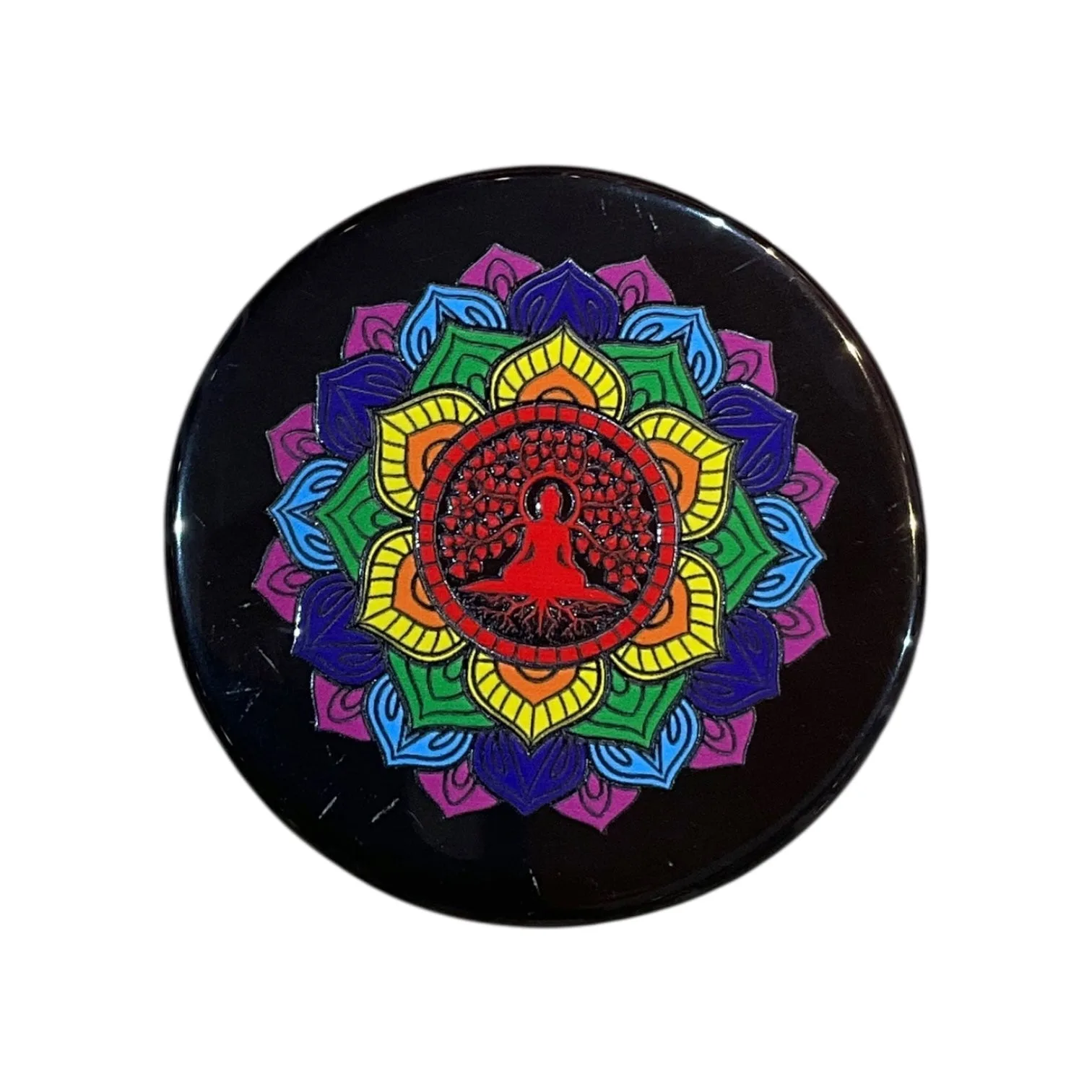 Black Agate Crystal Charging Plate