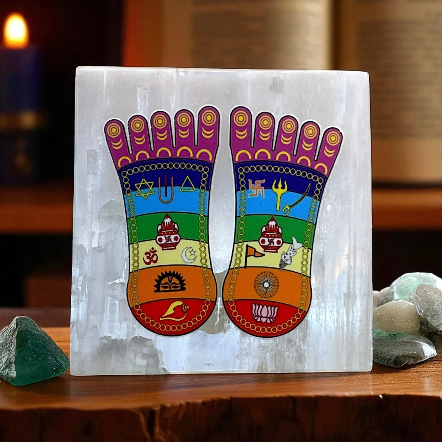 Selenite Square Charging Plate