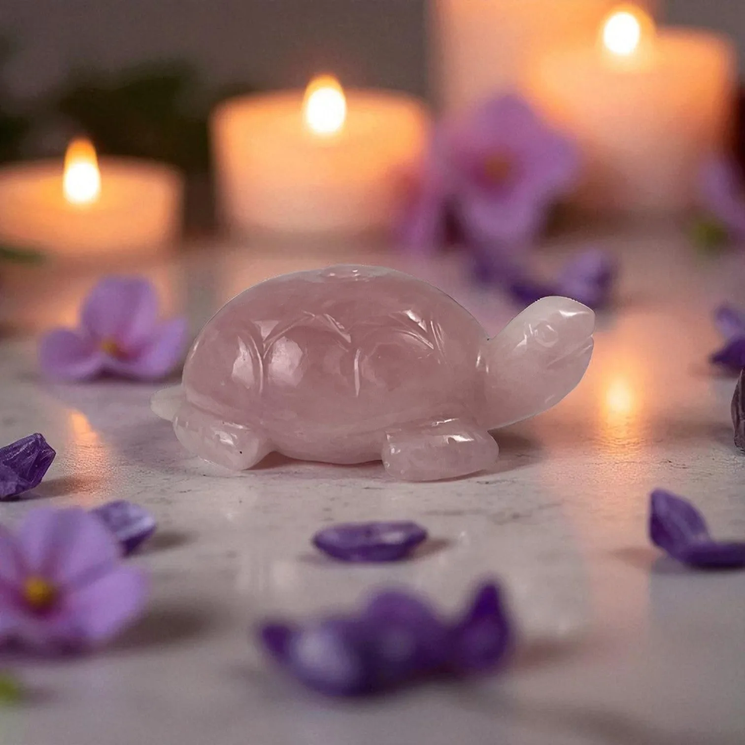 Rose Quartz Turtle