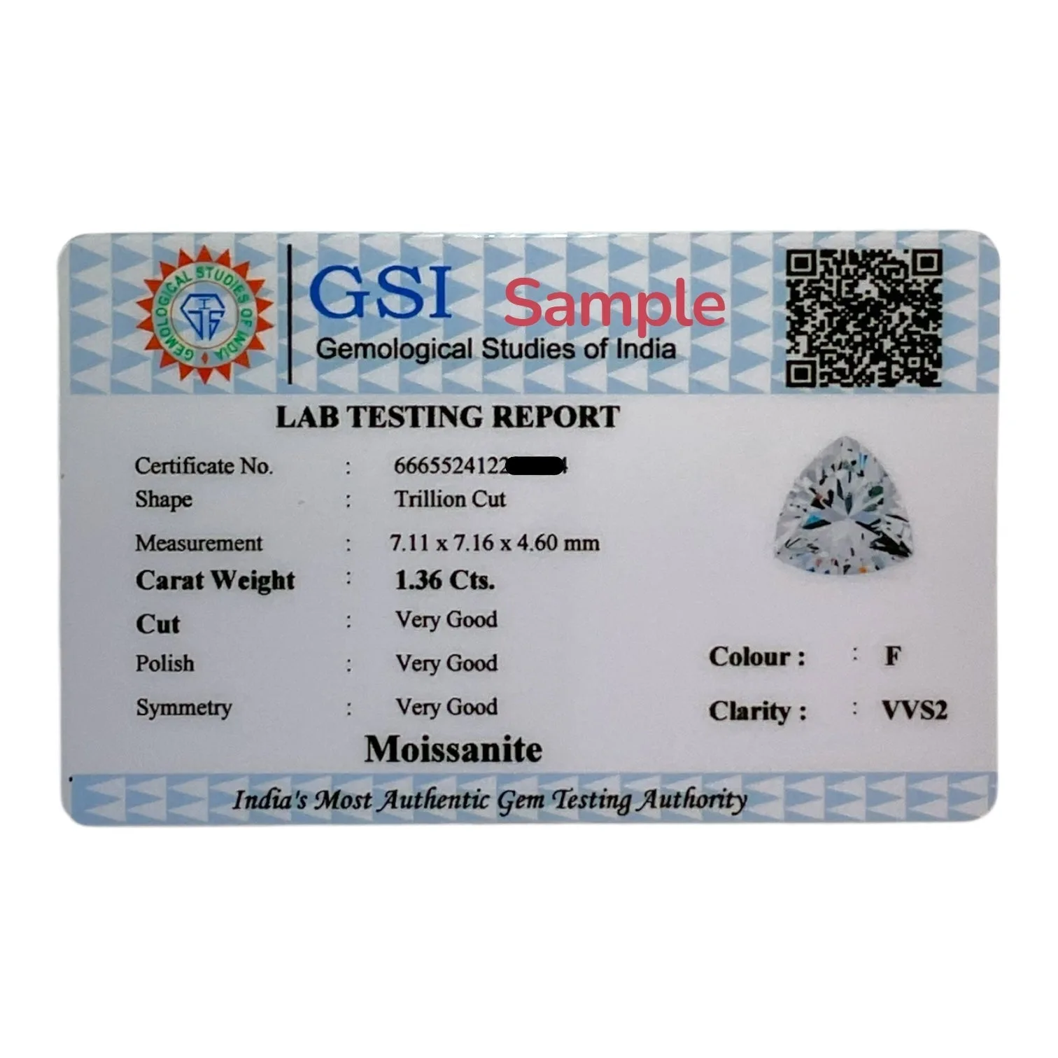 Moissanite - 1.36 Cts
