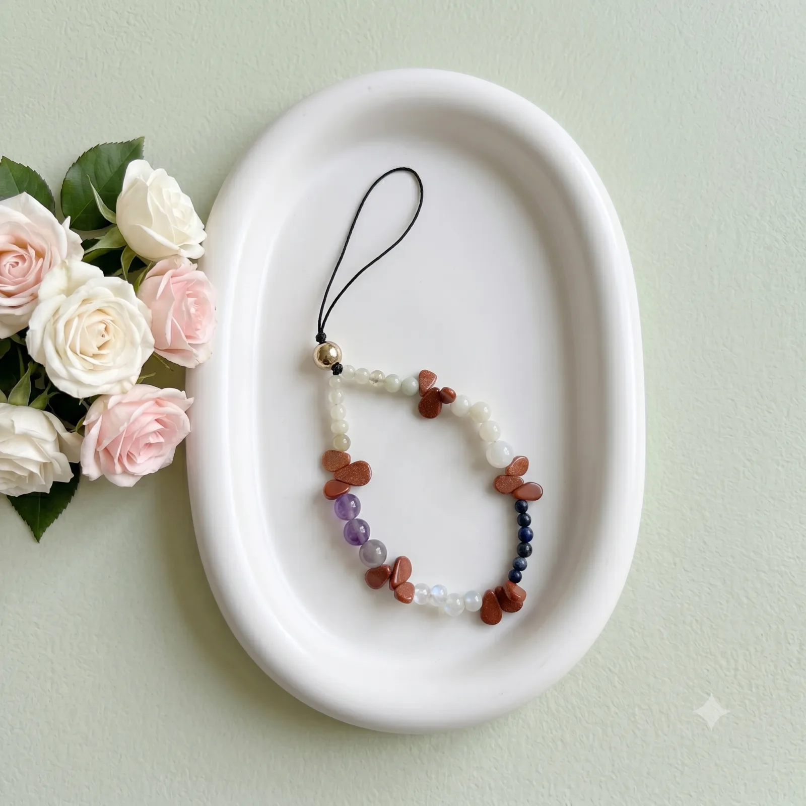 Premium Gemstone Phone Hanging Accessory