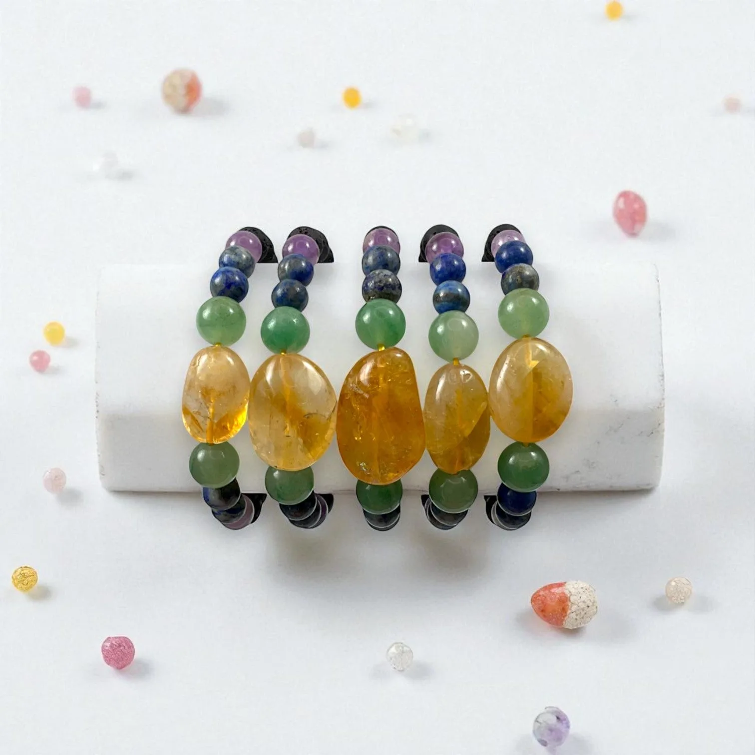 Citrine & Mixed 6 Stone Business Bracelet