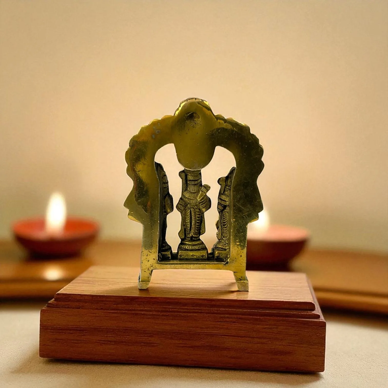Brass Ram Darbar Idol (Ram, Sita, Lakshman & Hanuman)