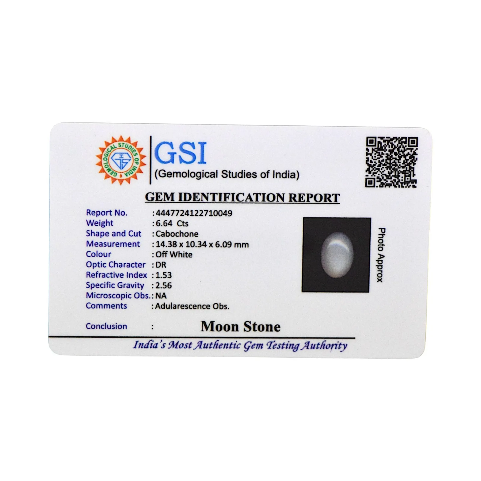 Moonstone - 6.64 Carat