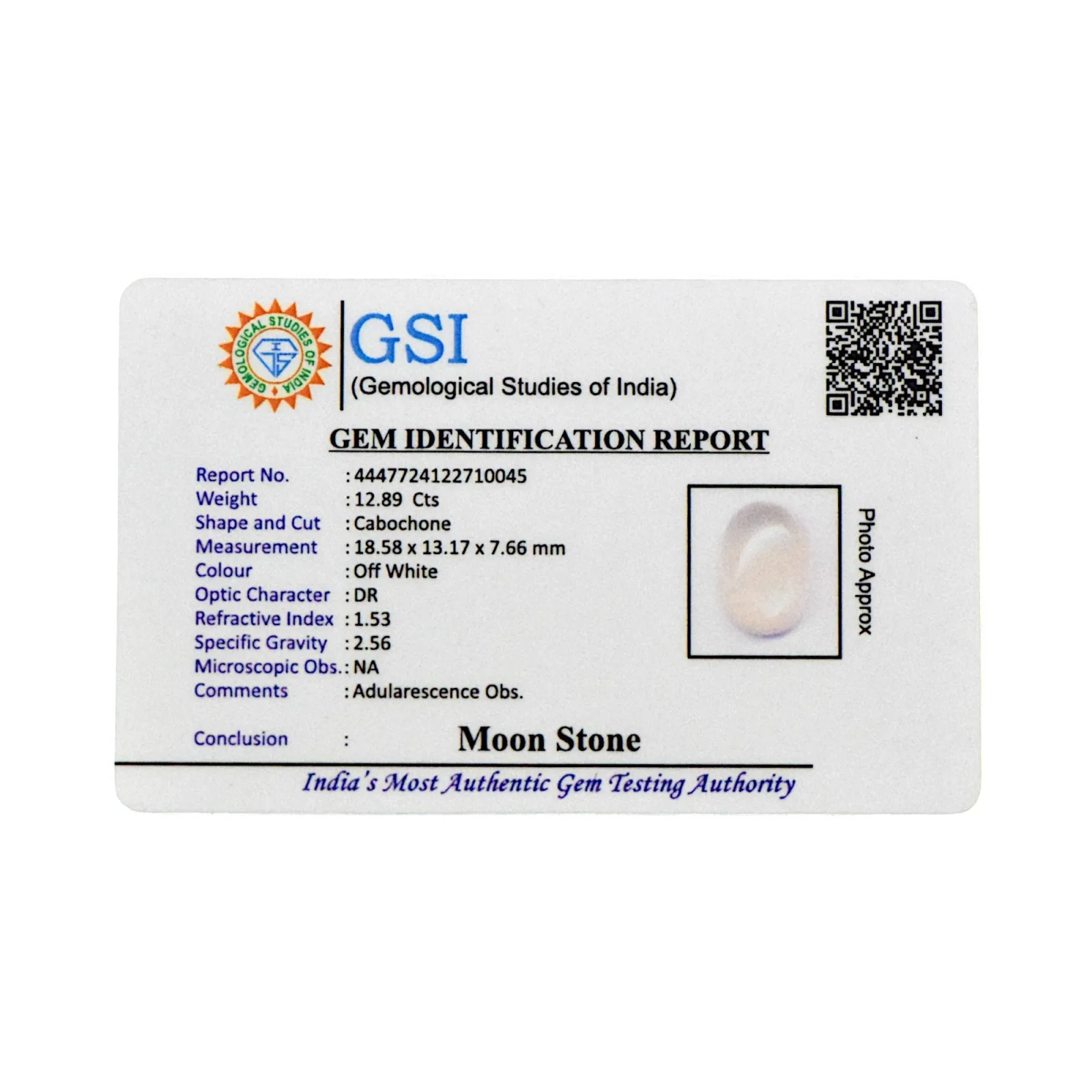 Moonstone - 12.89 Carat