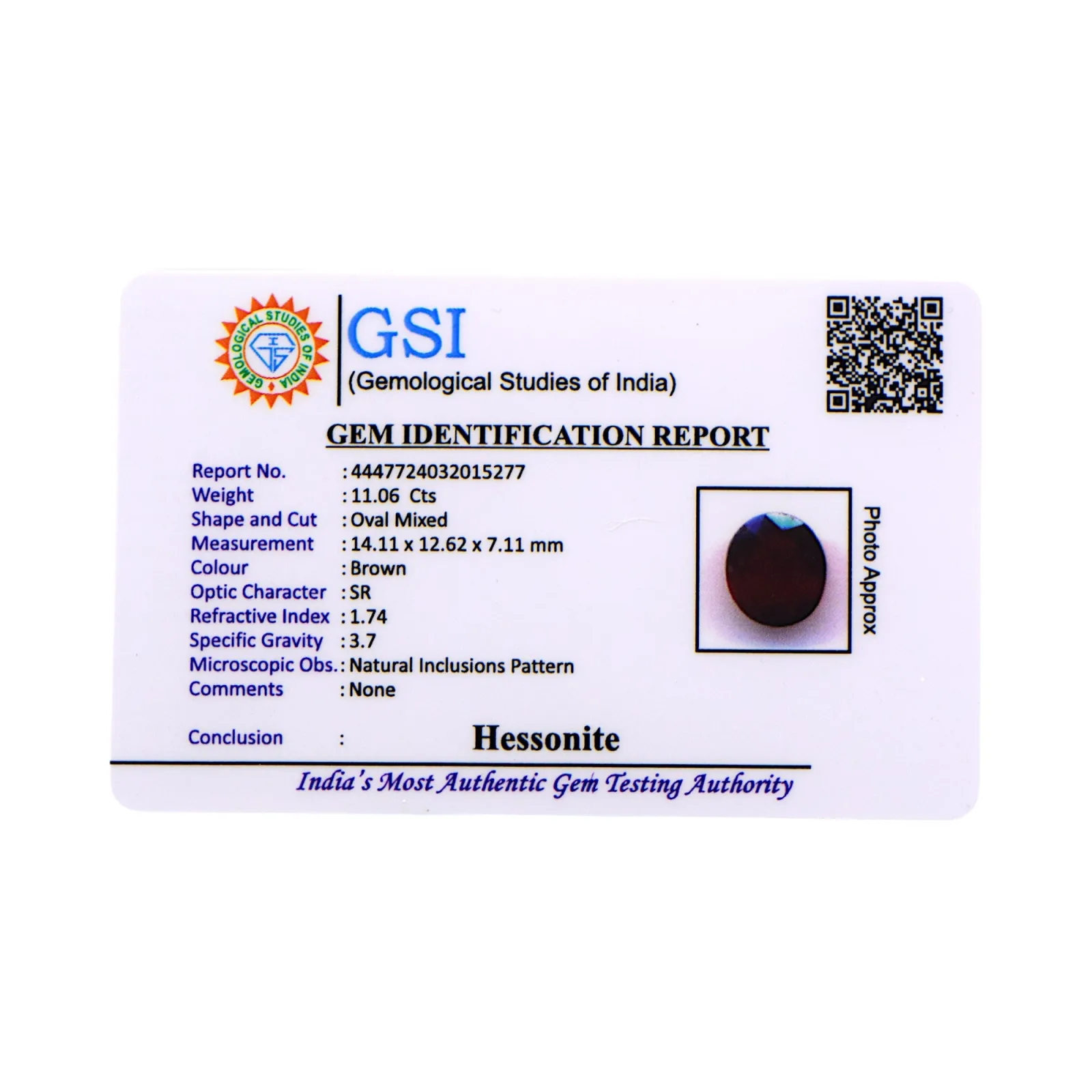 Hessonite - 11.06 Carat / A-Quality