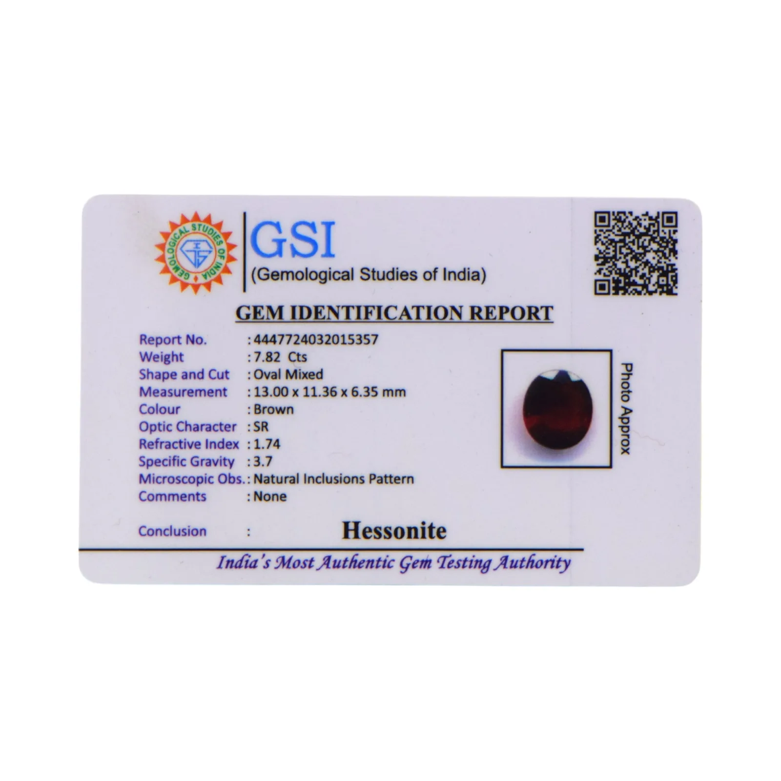 Hessonite - 7.82 Carat / AAA-Quality