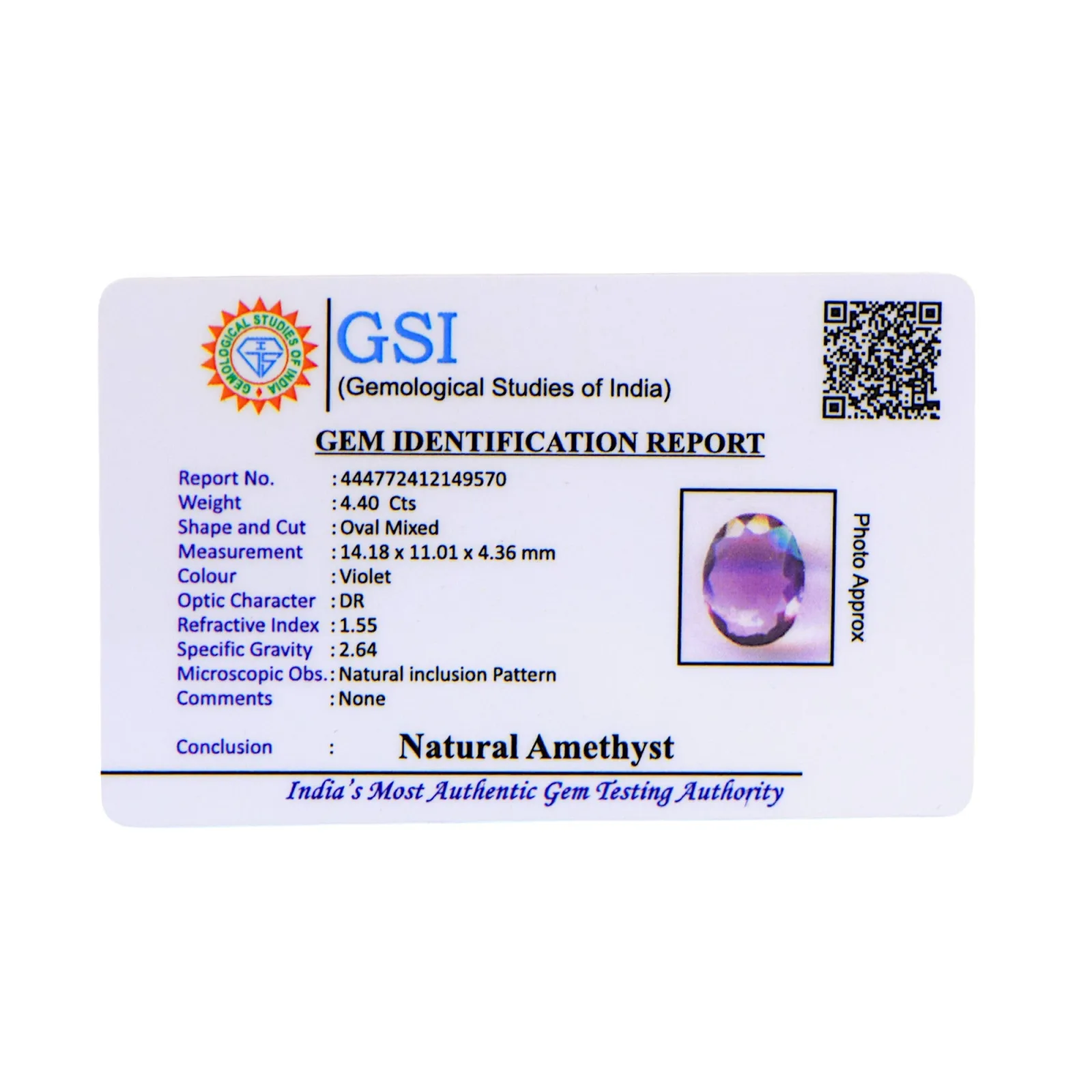 Amethyst - 4.4 Carat