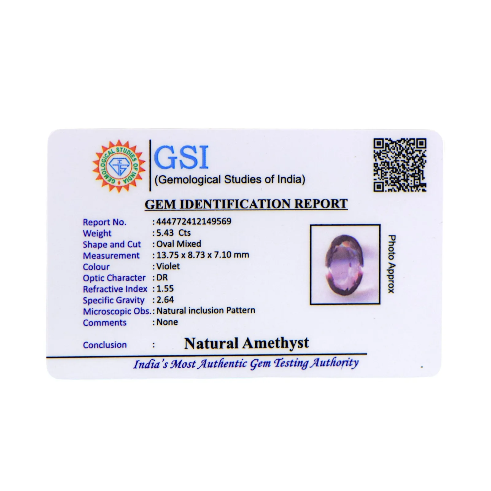 Amethyst - 5.43 Carat