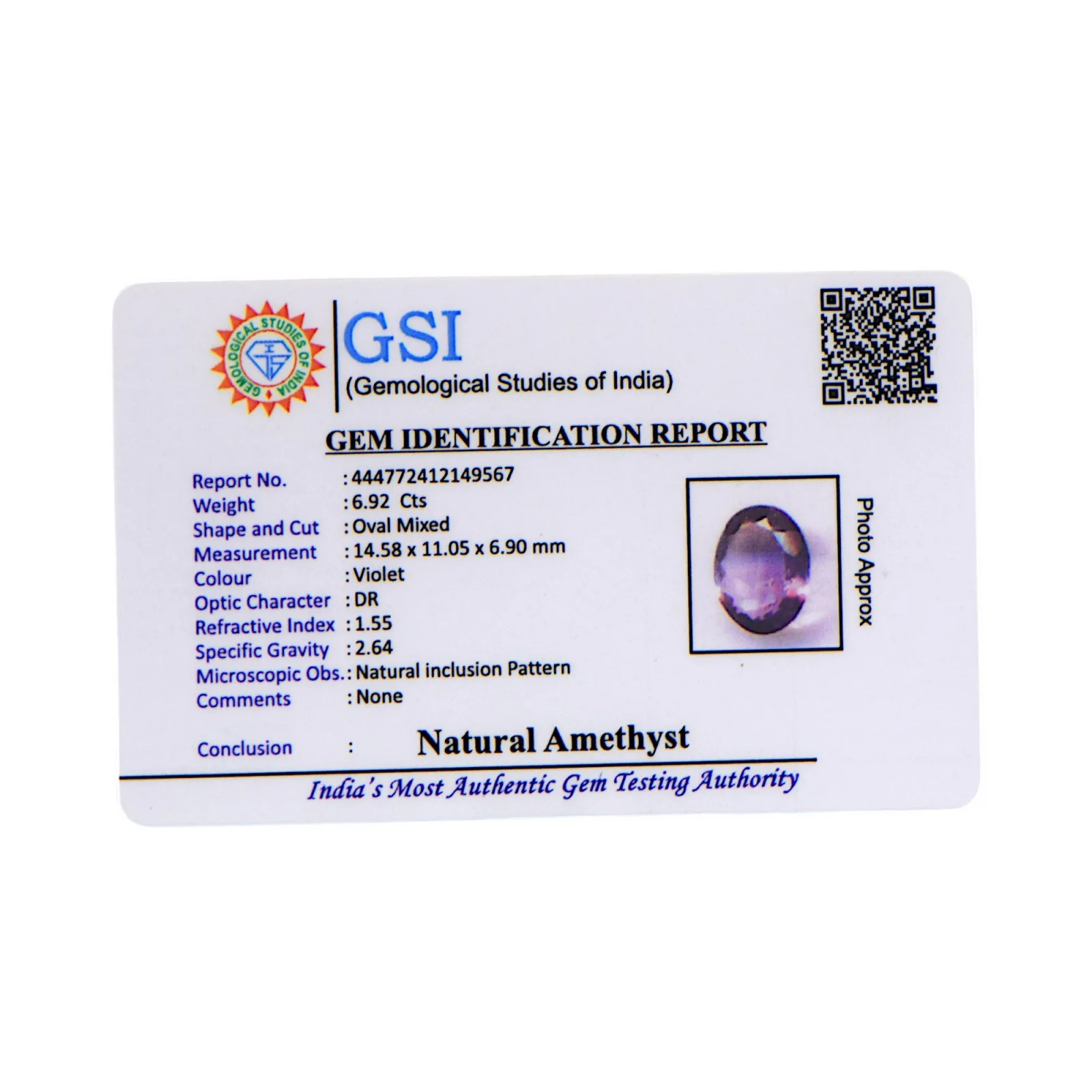 Amethyst - 6.92 Carat