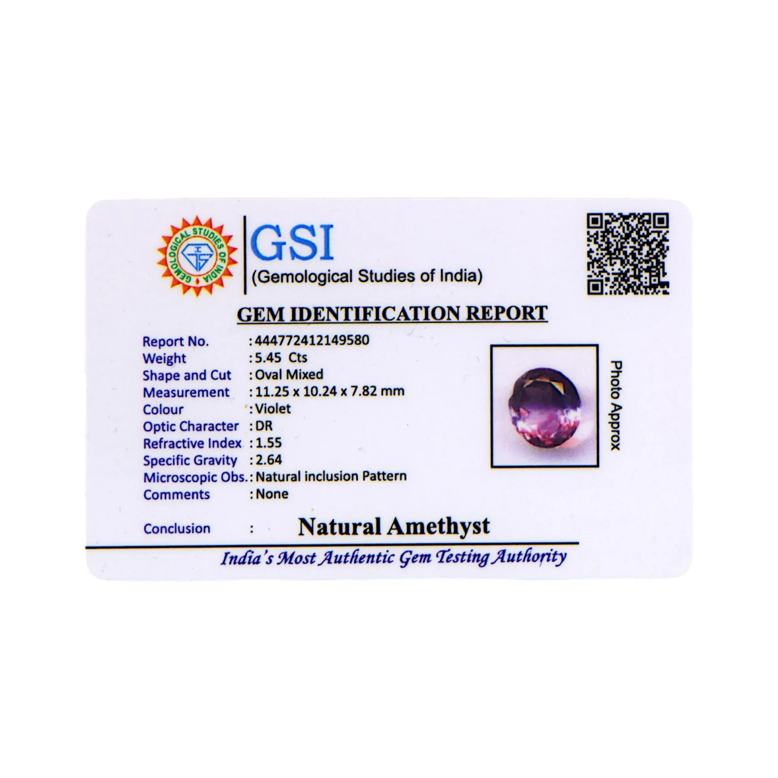 Amethyst - 5.45 Carat