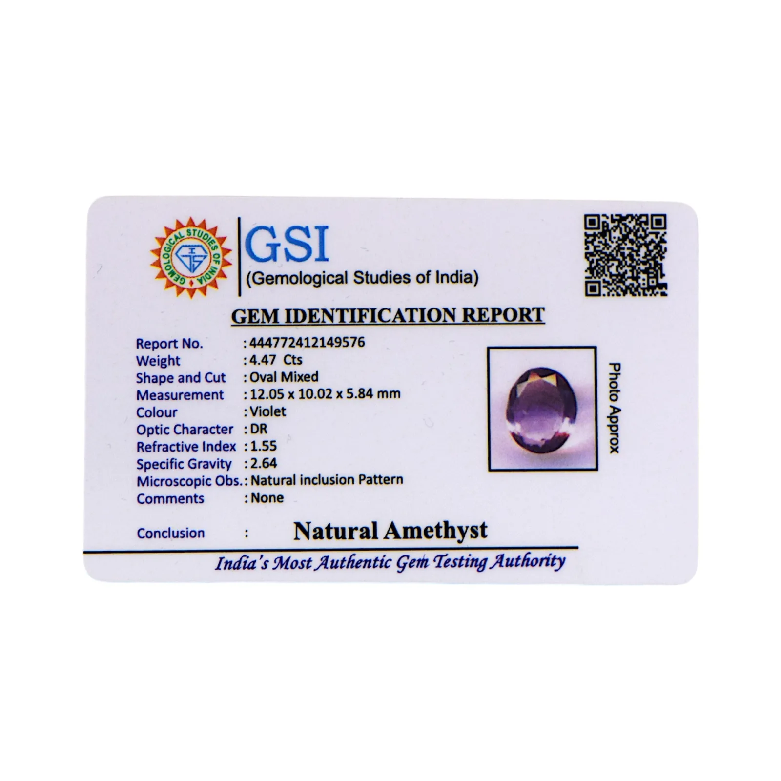 Amethyst - 4.47 Carat