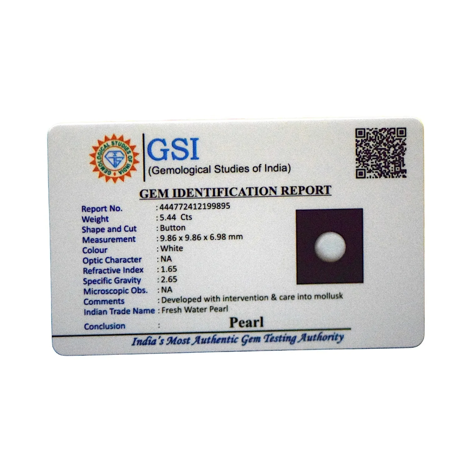 Fresh Water Pearl - 5.44 Carat