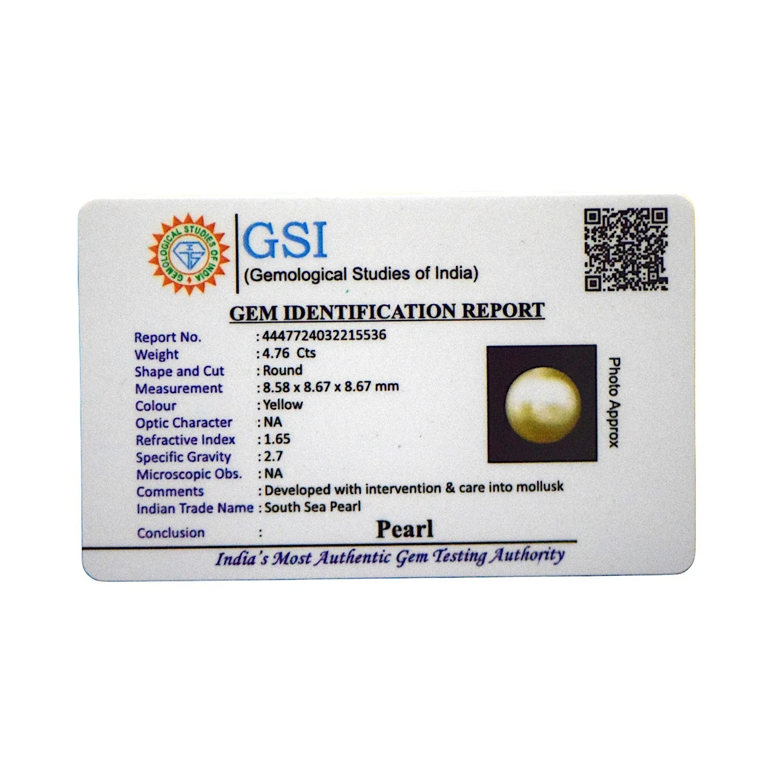 South Sea Pearl - 4.76 Carat