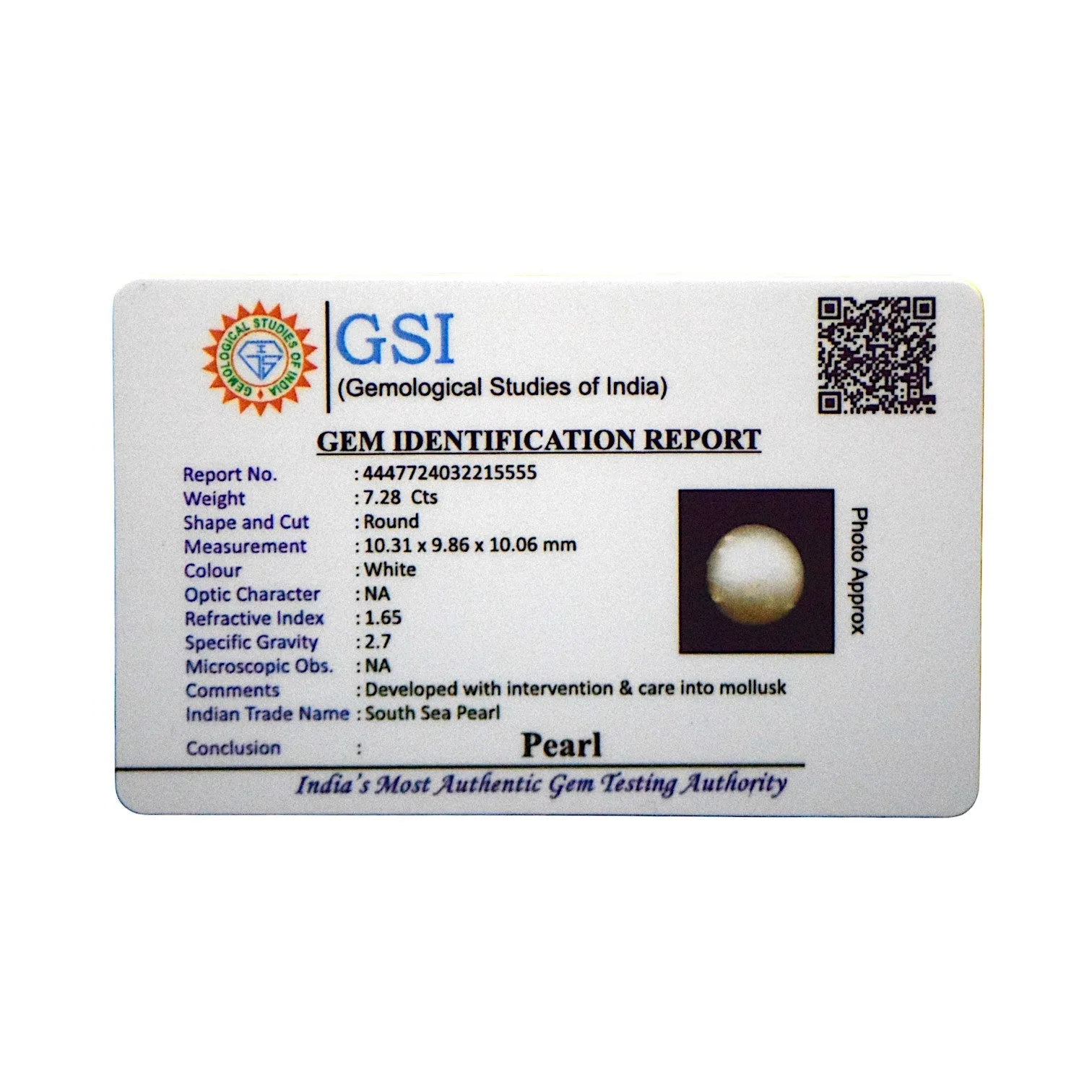 South Sea Pearl - 7.28 Carat