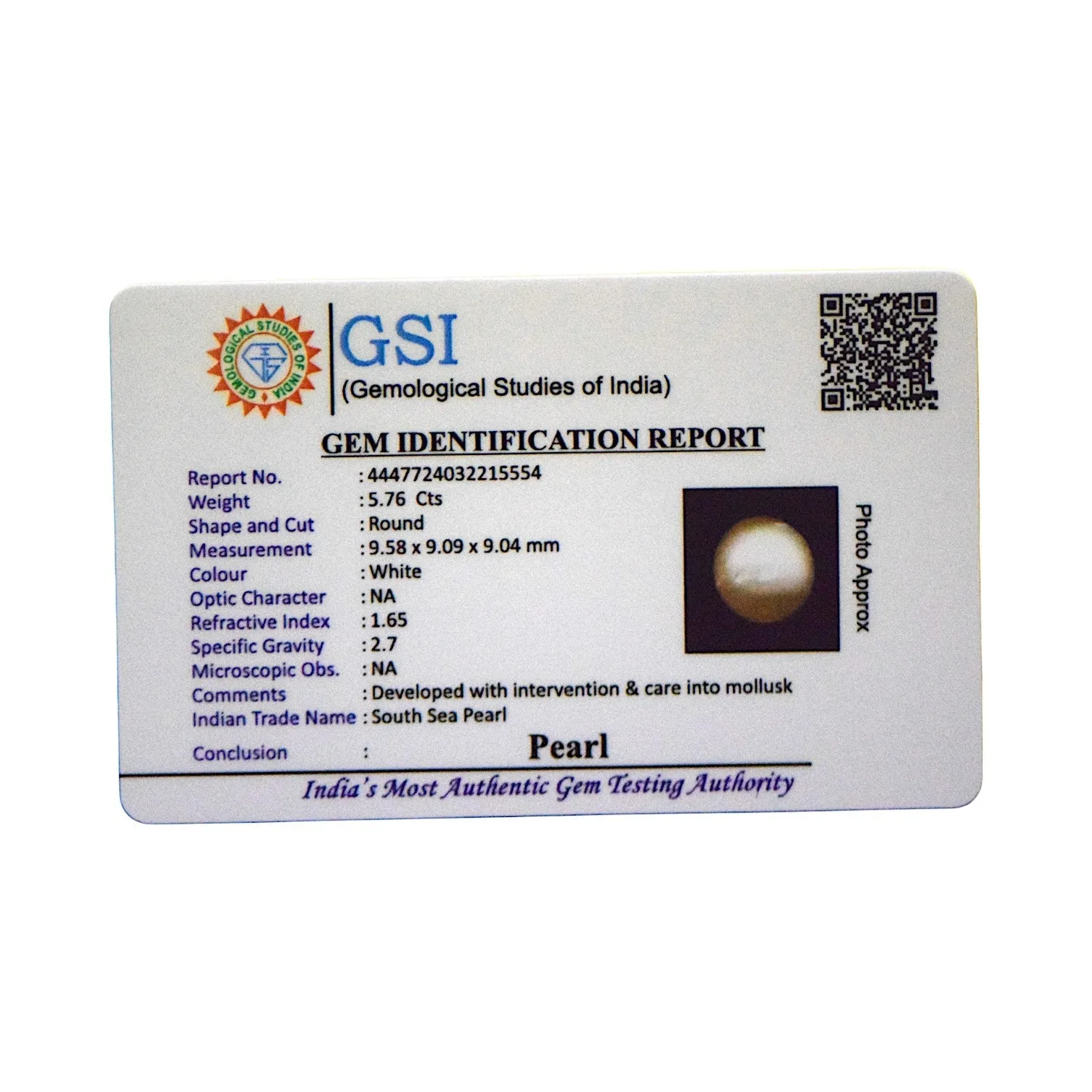 South Sea Pearl - 5.76 Carat