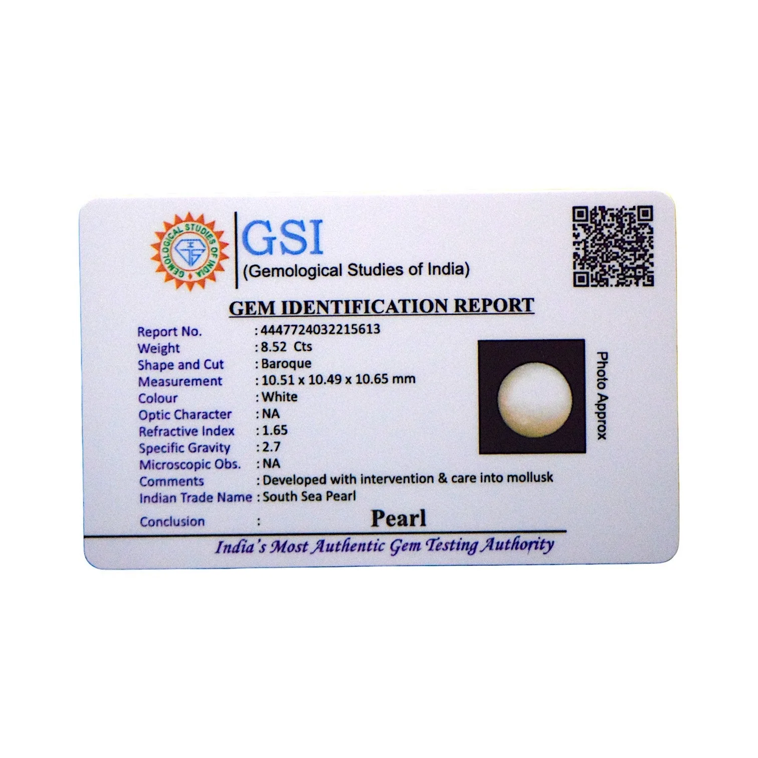 South Sea Pearl - 8.52 Carat