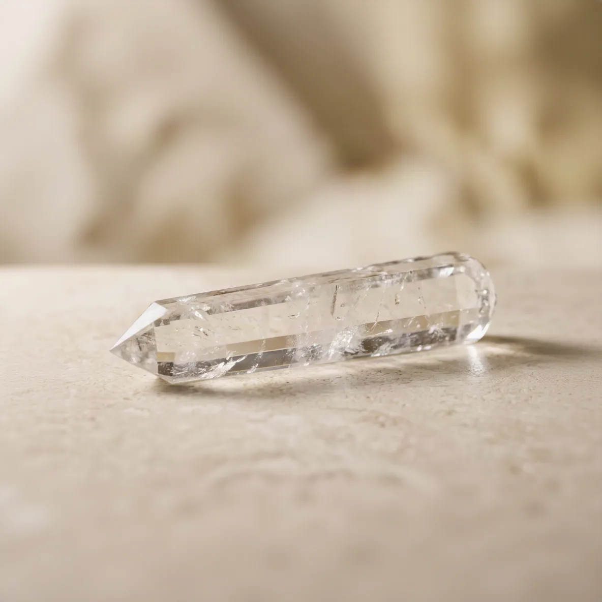 Big clear quartz (wand) 16 Cut (11 X 14 cm )