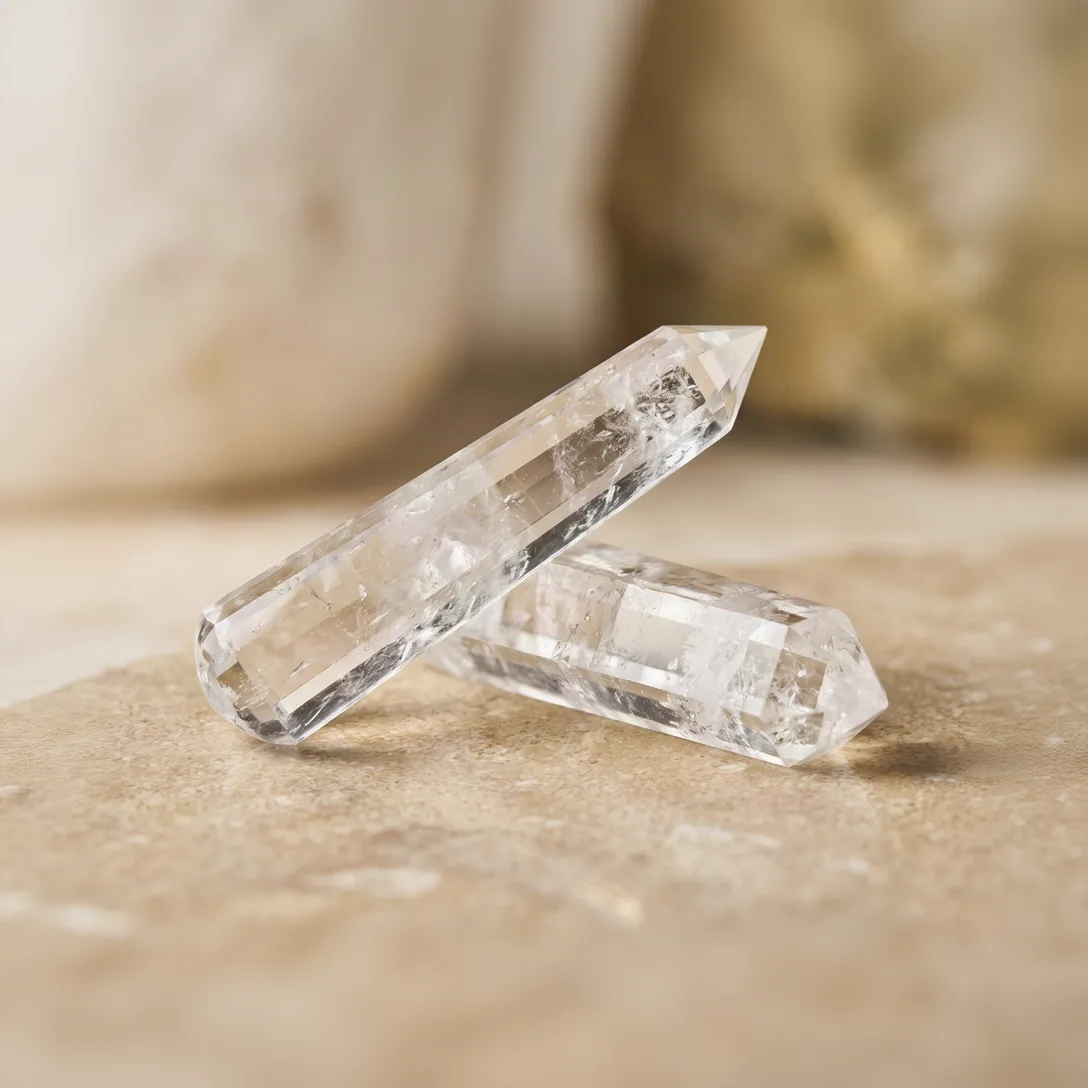 (AA) clear quartz (wand) 16 Cut