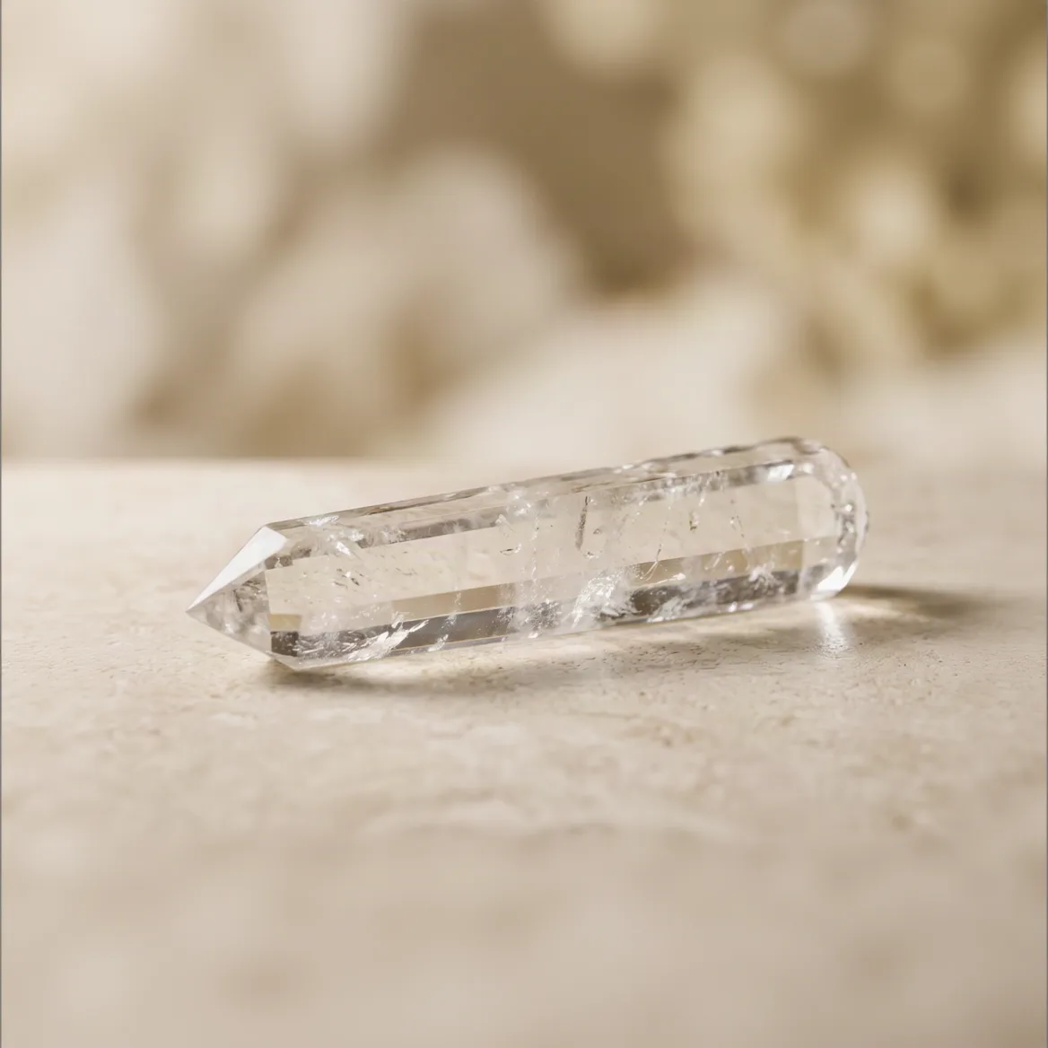 (AA) clear quartz (wand) 16 Cut