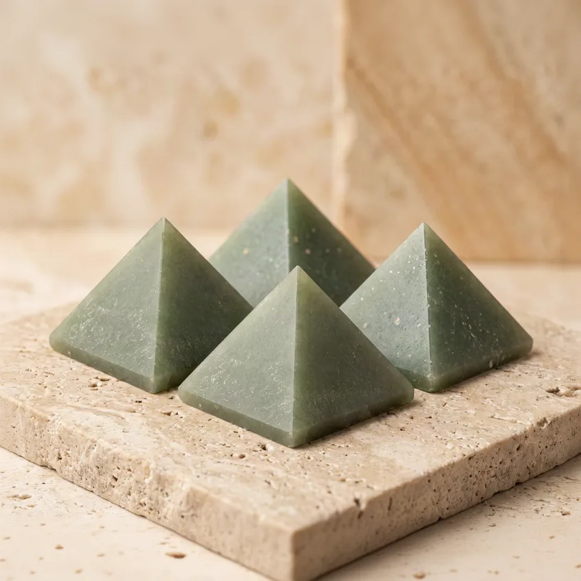 Light Green Aventurine Pyramid - 6-8 cm