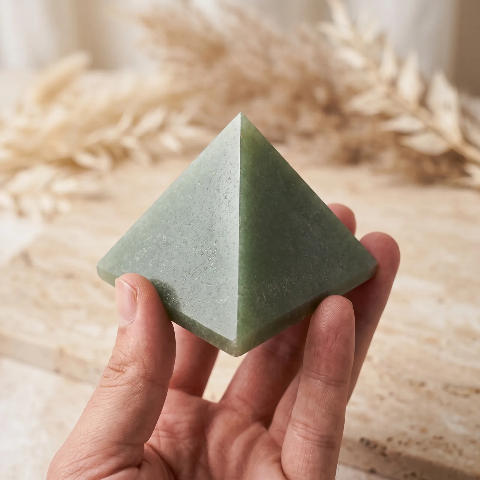 Light Green Aventurine Pyramid - 6-8 cm