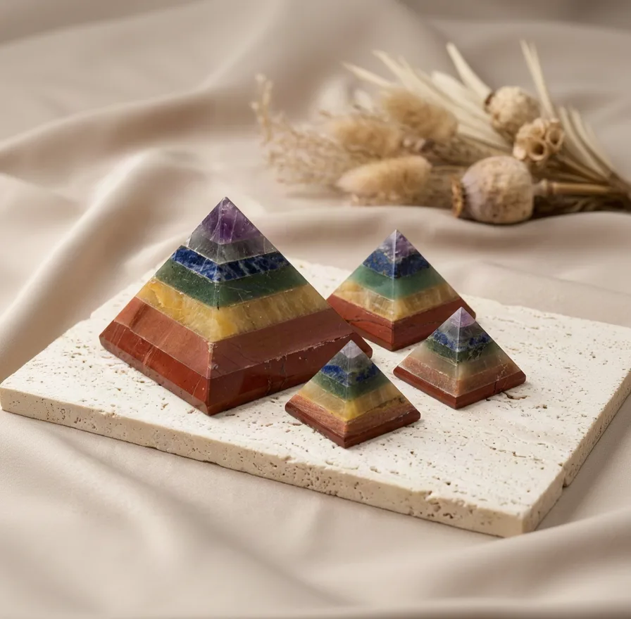 Seven Chakra Pyramid - 5 cm