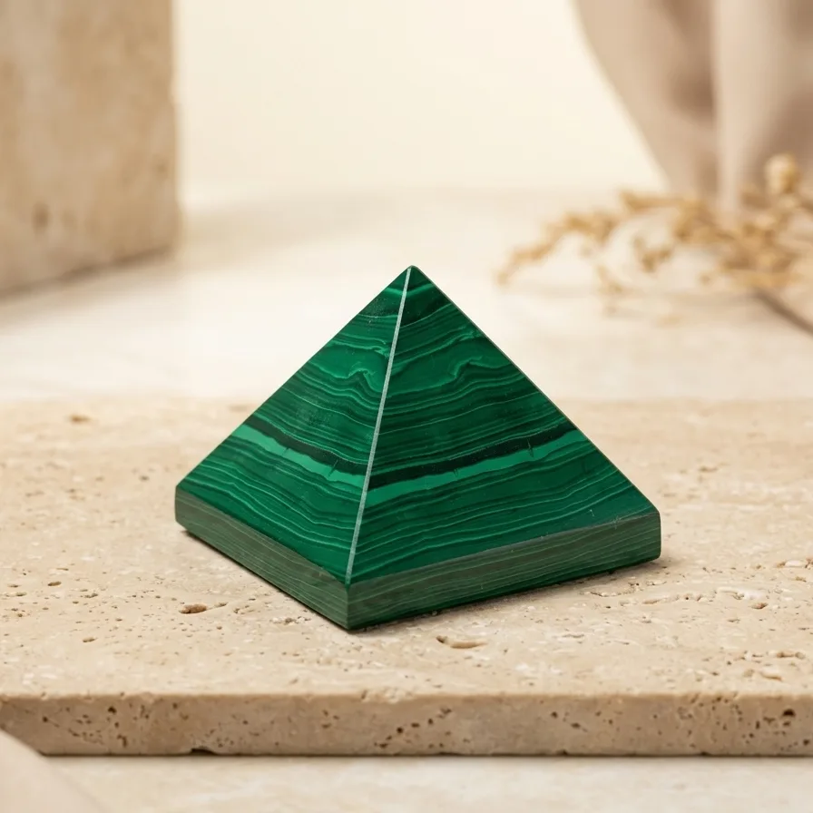 Malachite Pyramid - 5 cm