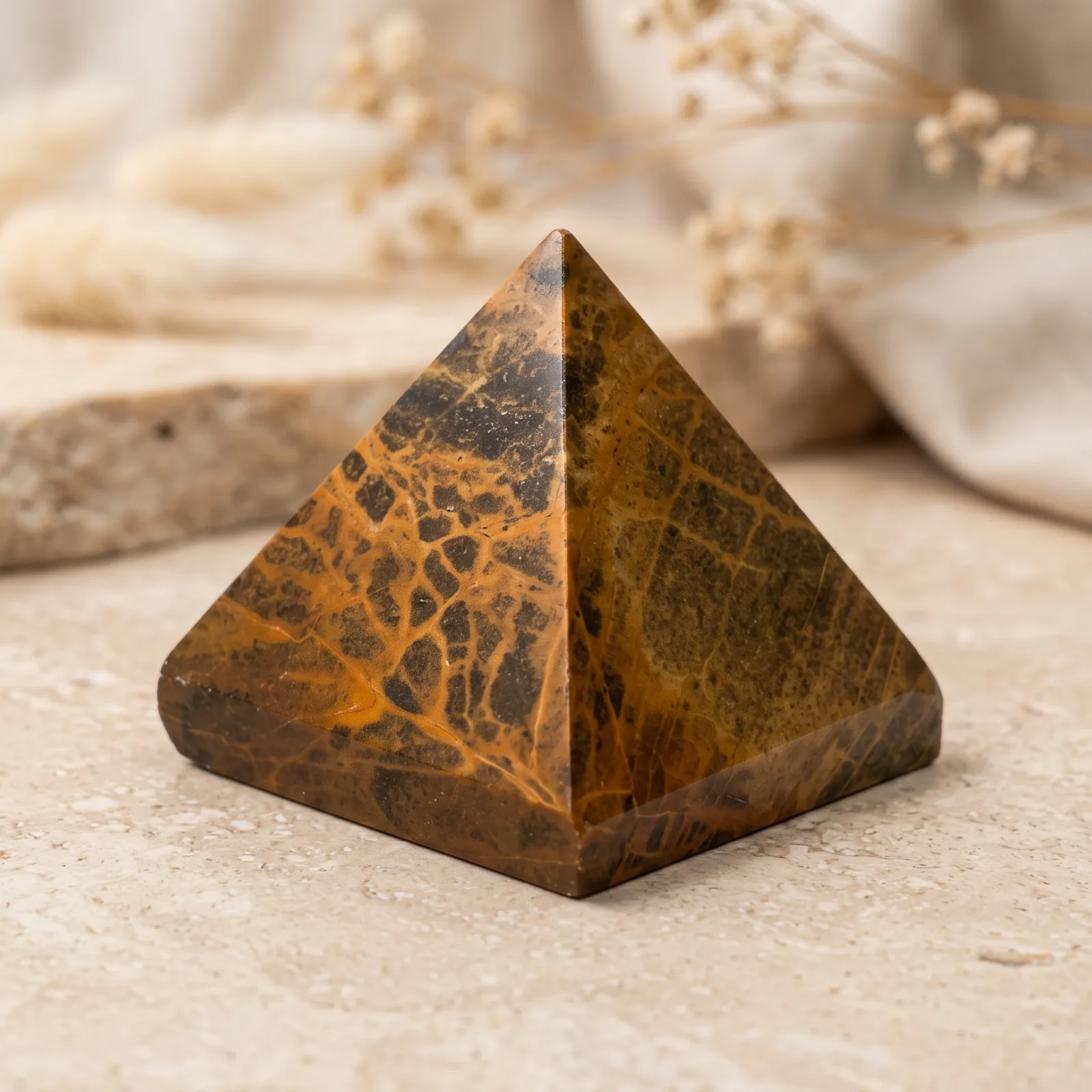 Yellow Jasper Pyramid - 2.5 cm
