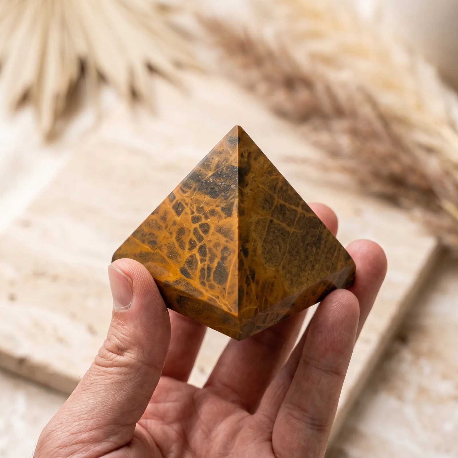 Yellow Jasper Pyramid - 2.5 cm