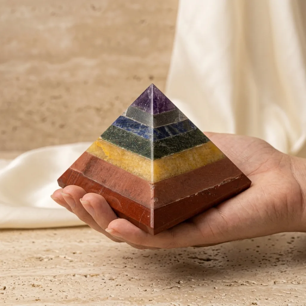 Seven Chakra Pyramid - 2.5 Cm