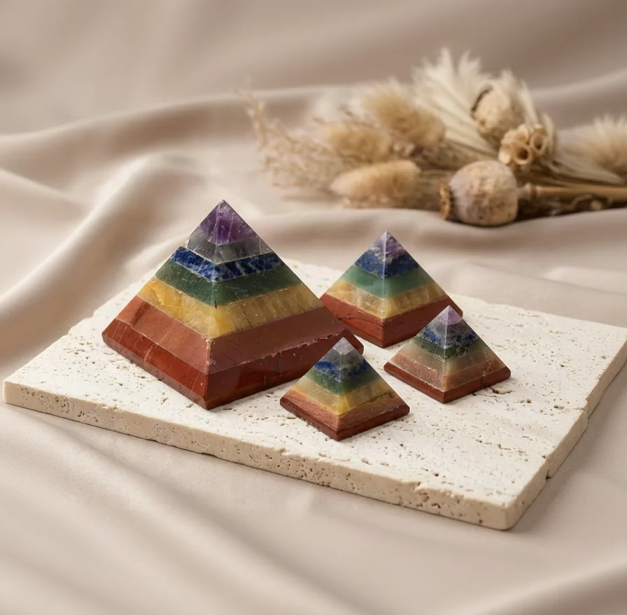 Seven Chakra Pyramid - 2.5 Cm