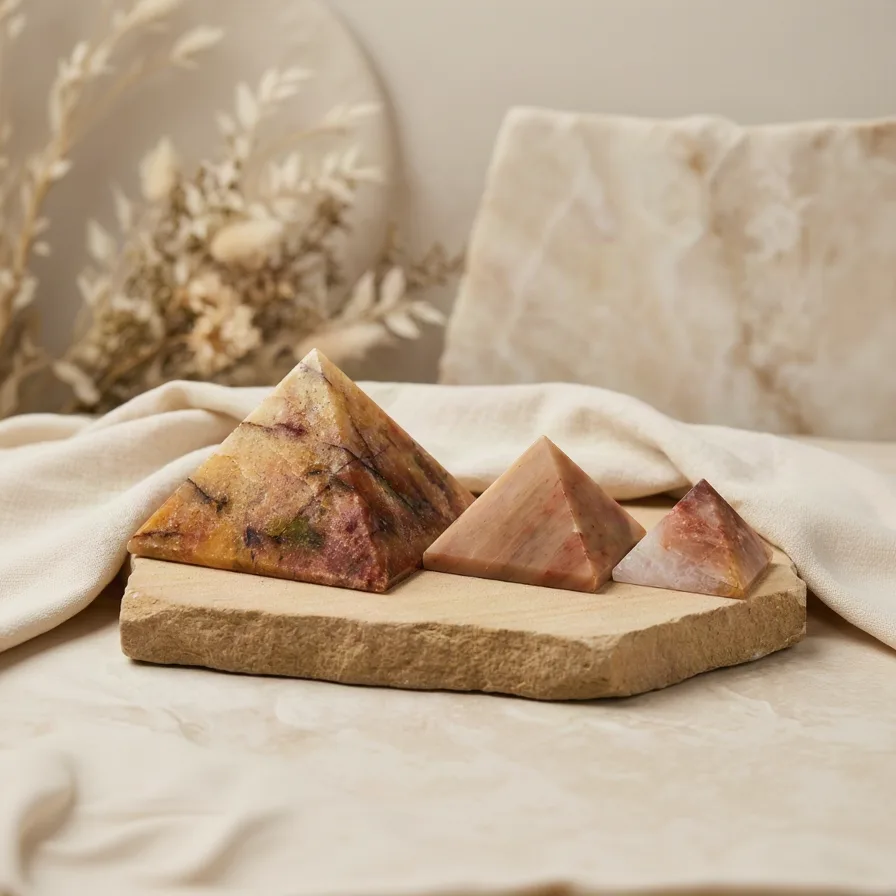 Red Aventurine Pyramid - 9 cm