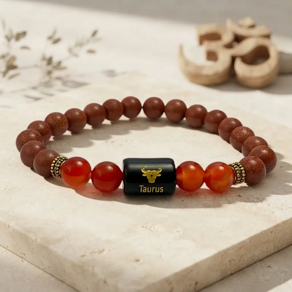 Taurus Carnelian & Sunstone (Bracelet)