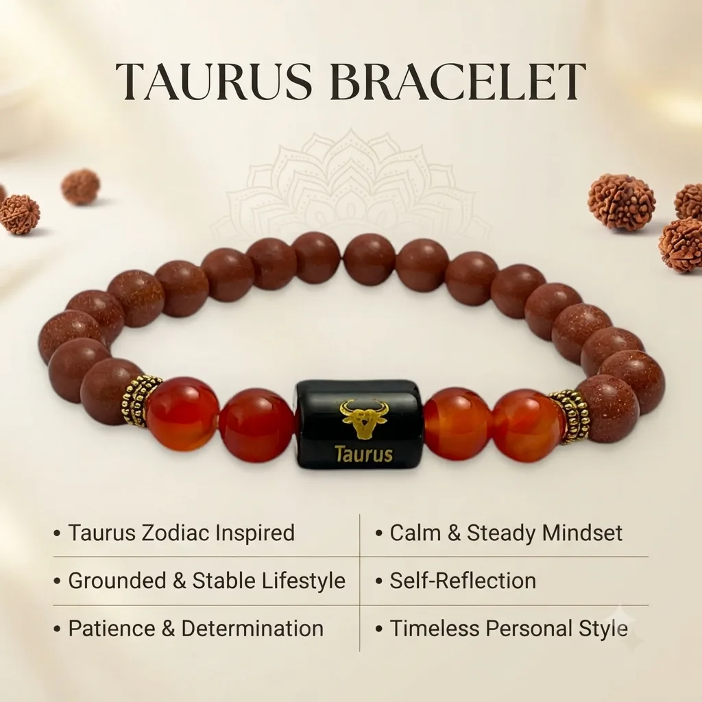 Taurus Carnelian & Sunstone (Bracelet)