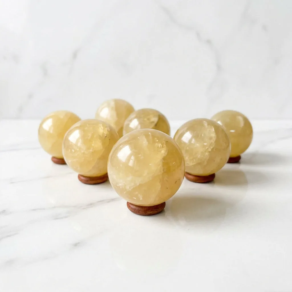 Golden Quartz Ball