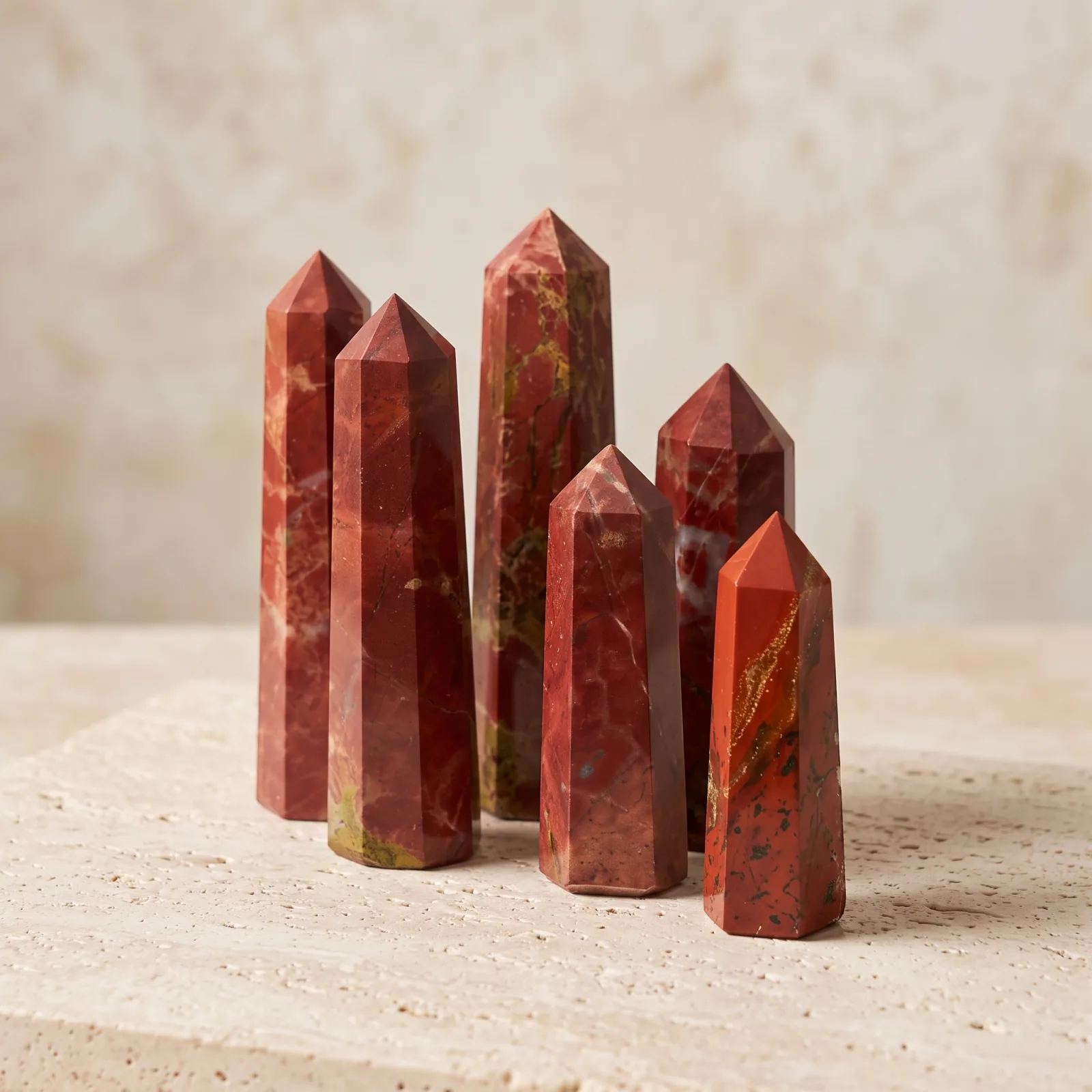 Red Jasper with Quartz