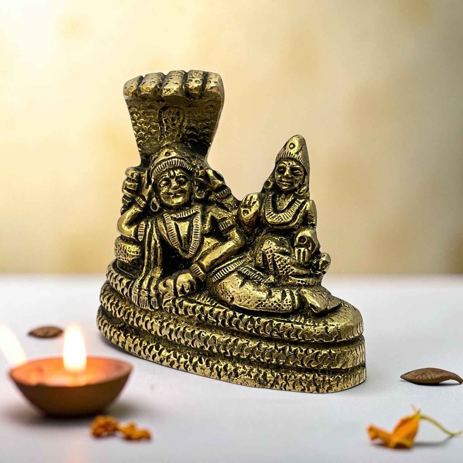 BRASS VISHNU LAXMI JI 263 - 269 GRAM