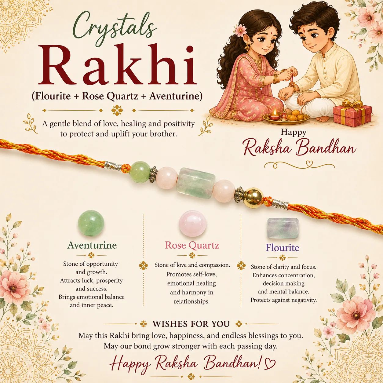 Bond B/W Brother & Sister Rakhi
